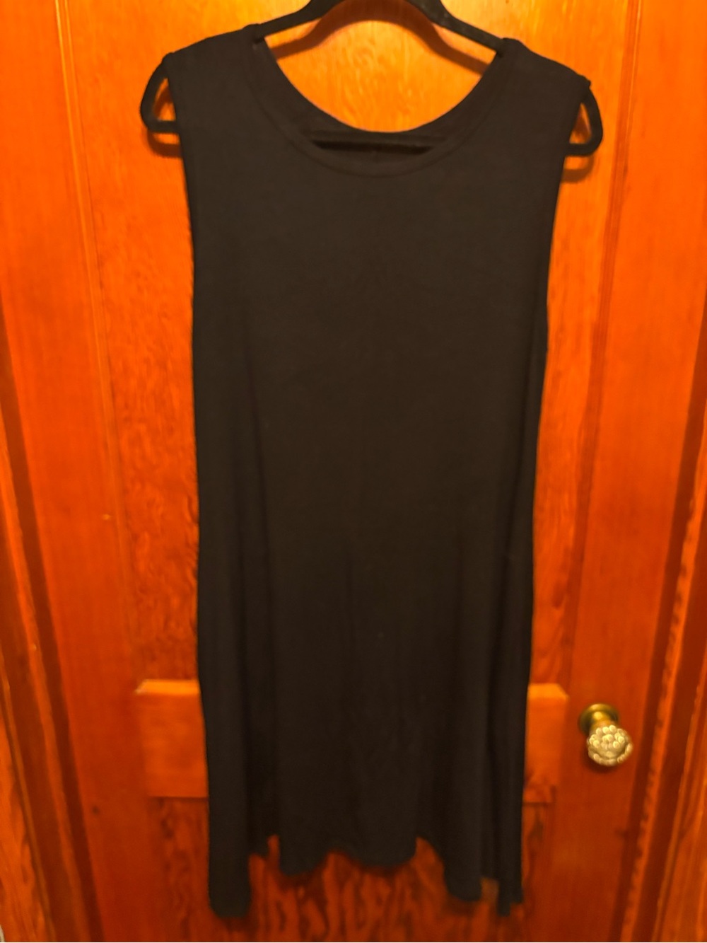 Honey & Lace Classic Black Sleeveless Midi Dress